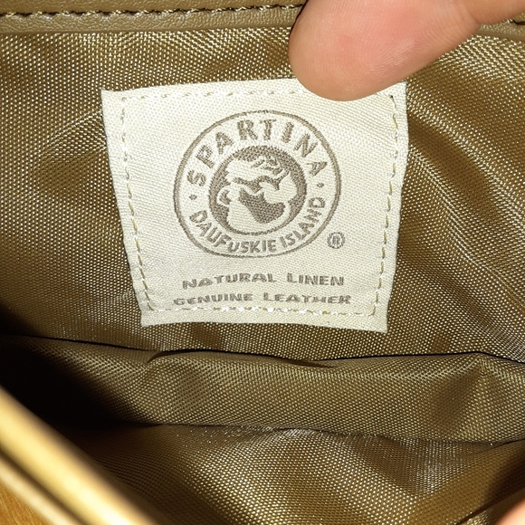 Spartina Leather/Linen Pocketbook - Picture 7 of 11